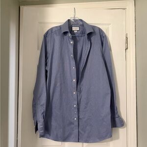 Charles Tyrwhitt Blue Checkered Button Down Shirt